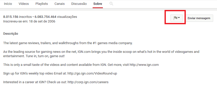 bloquear usuário no youtube