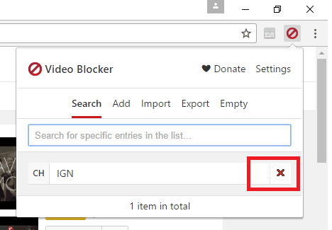 desbloquear canal