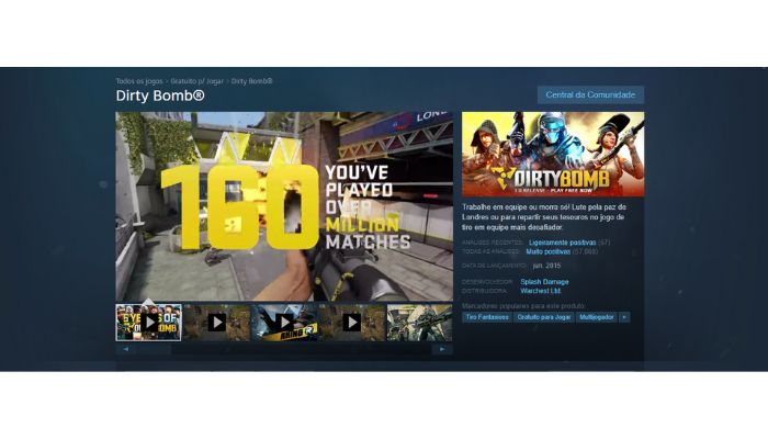 dirty bomb, um dos jogos gratuitos