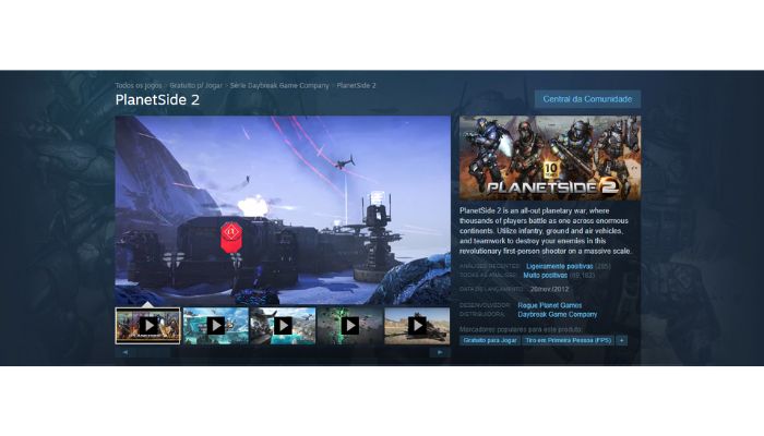 planetside 2, um dos jogos gratuitos