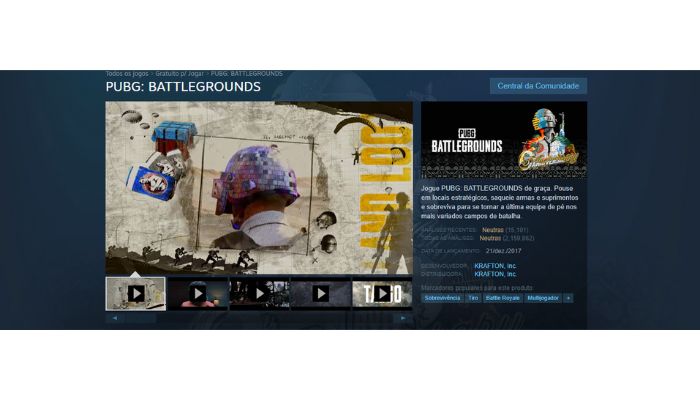 pubg, um dos jogos gratuitos
