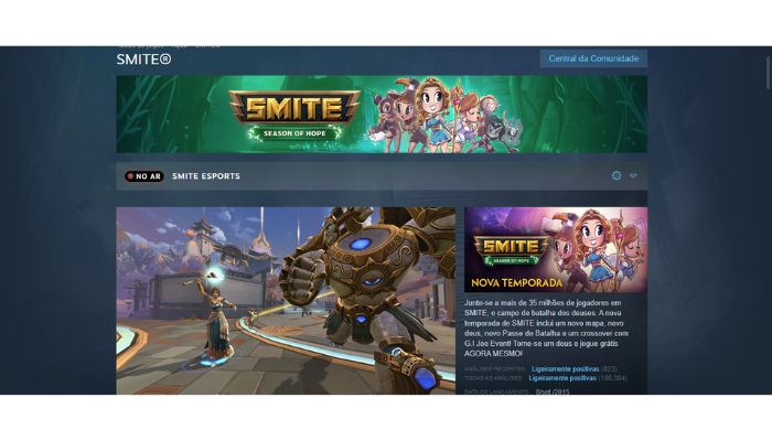 smite, um dos jogos gratuitos