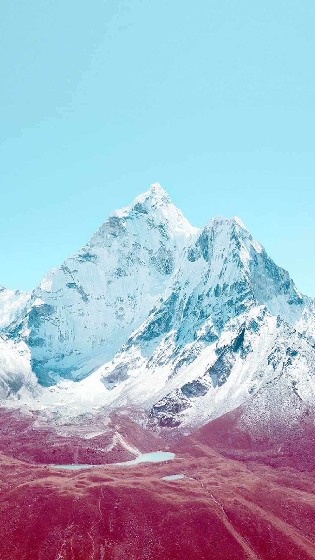 Blue Snowy Mountain Android Wallpaper