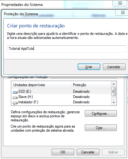 Como criar um ponto de restaura  o no Windows 7 - 3