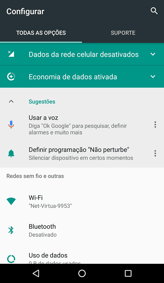 exibição de ambiente