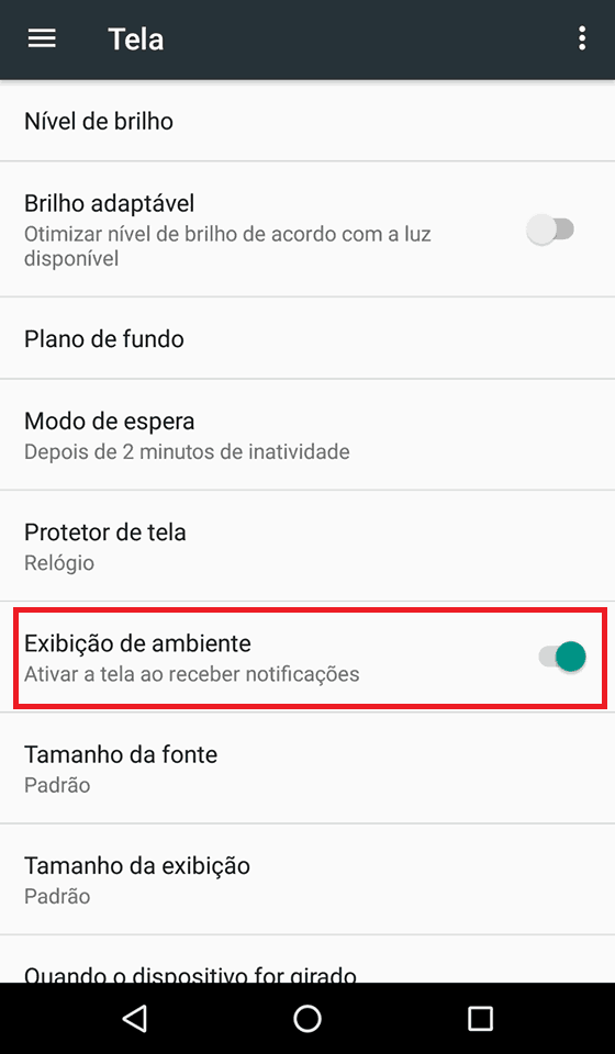 notificações android