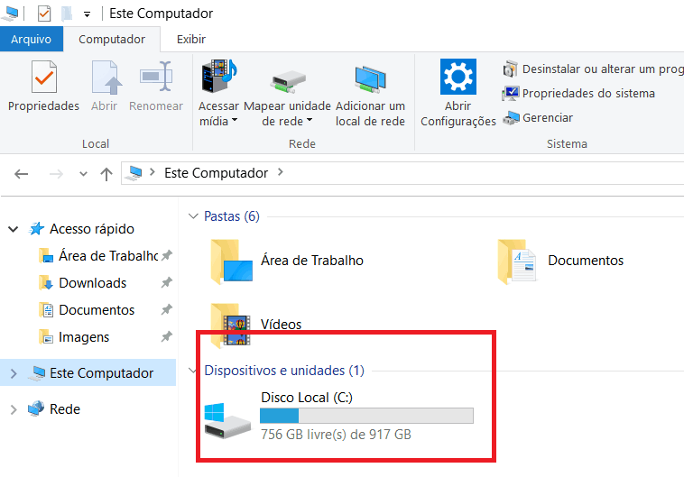 disco local pc