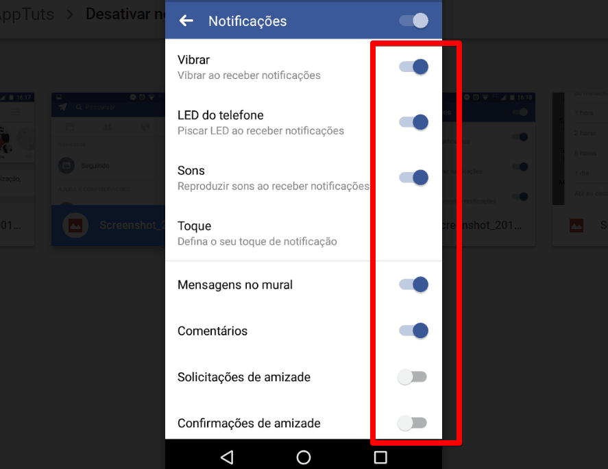 Como desativar notifica  es do Facebook para Android - 39