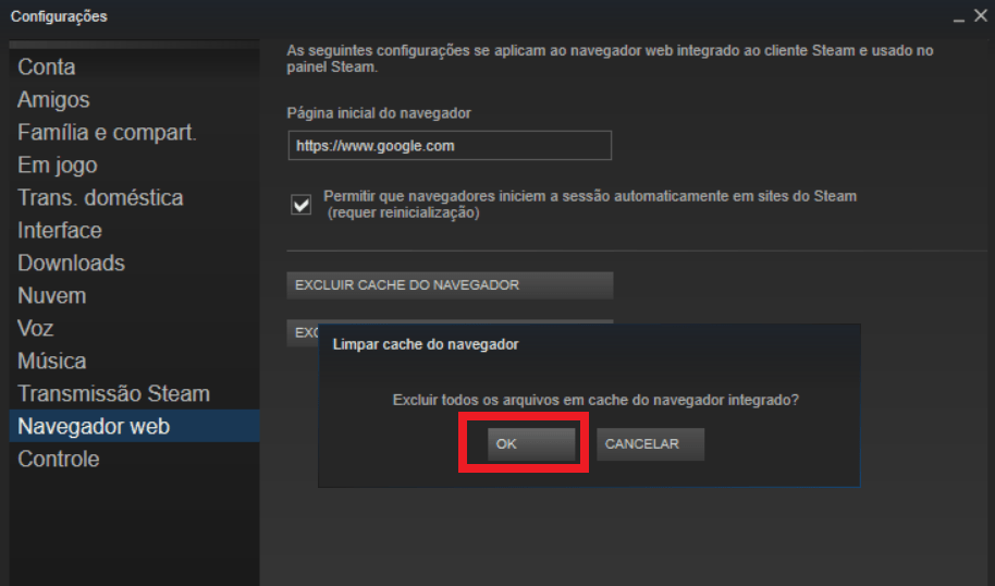 problema steam