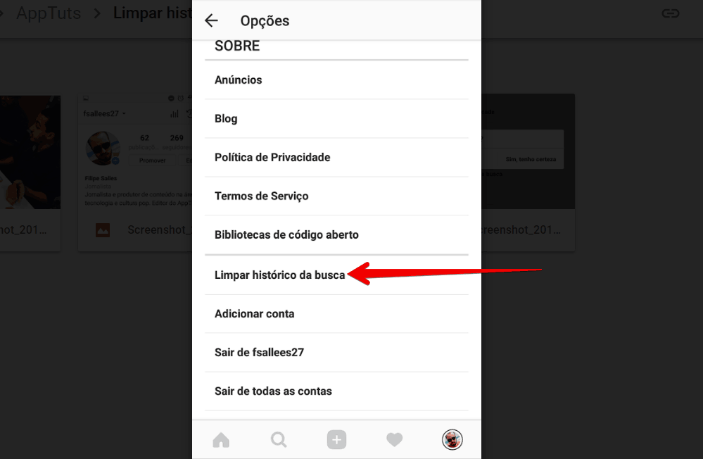 Como limpar hist rico de busca no Instagram   AppTuts - 60