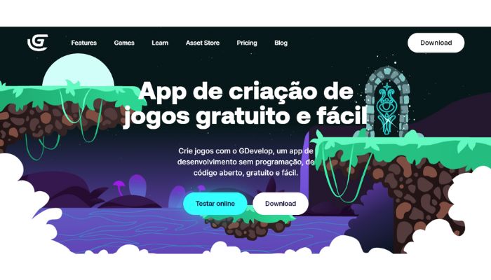 gdevelop, um dos aplicativos para criar jogos