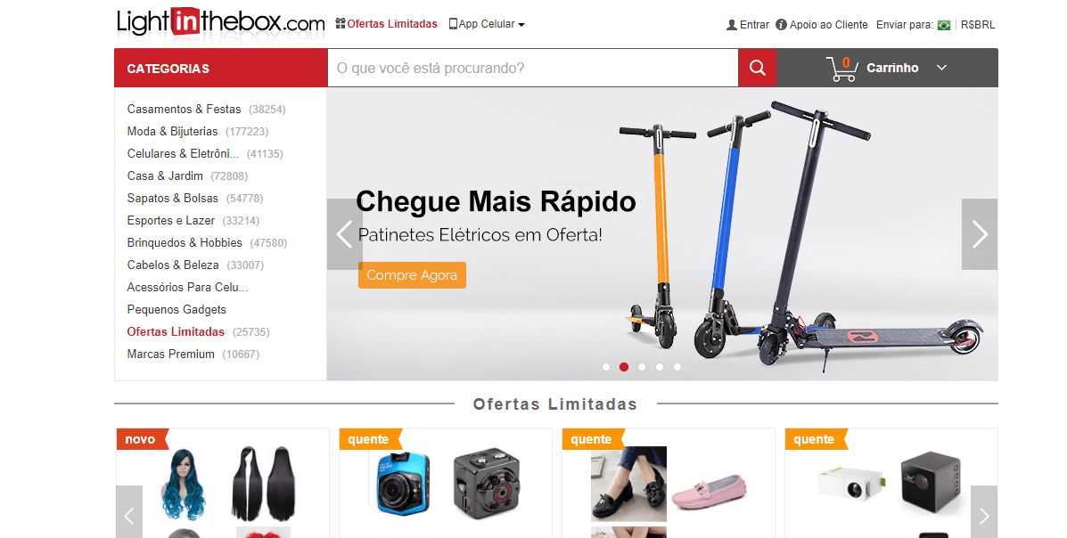 alternativas ao Wish lightinthebox