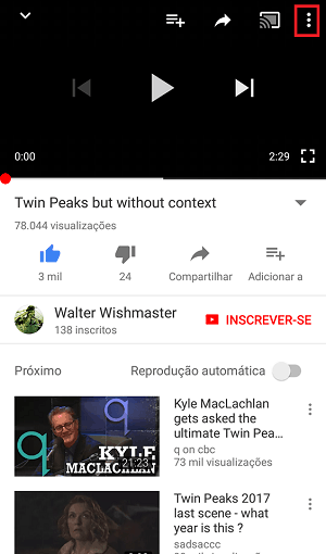 alterar a velocidade dos videos do youtube opcoes