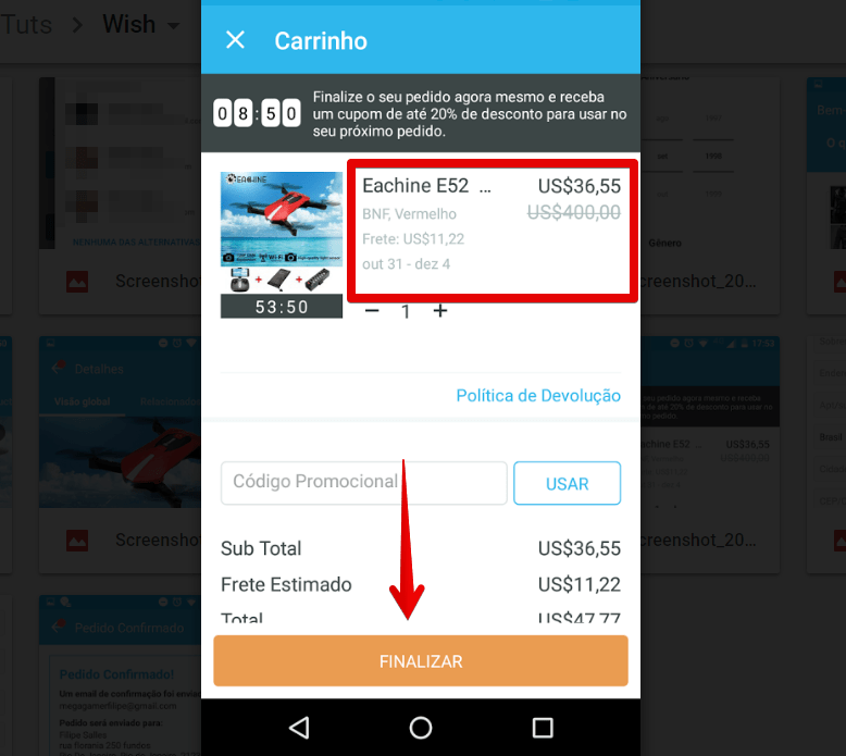 wish comprar