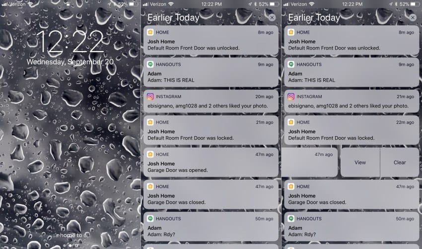 ios notificações