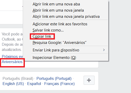 outros aniversários