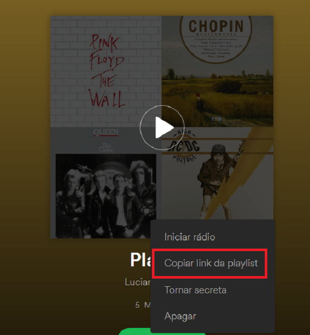 copiar playlist
