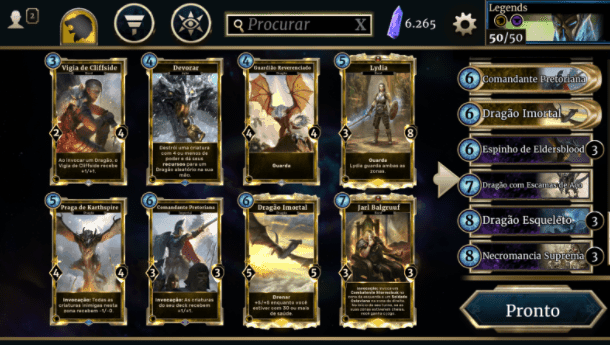 jogos competitivos no Android elderscrolls