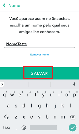 nome no snapchat