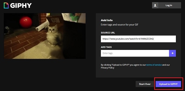 upload de gifs