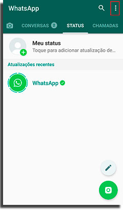 baixar vídeos do whatsapp configuracoes