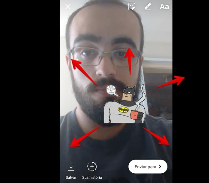 gif nas stories do instagram manipulandogif