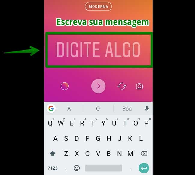 mudar-letra-nos-stories-do-instagram-escrever