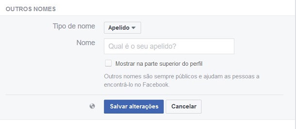 apelidos do facebook