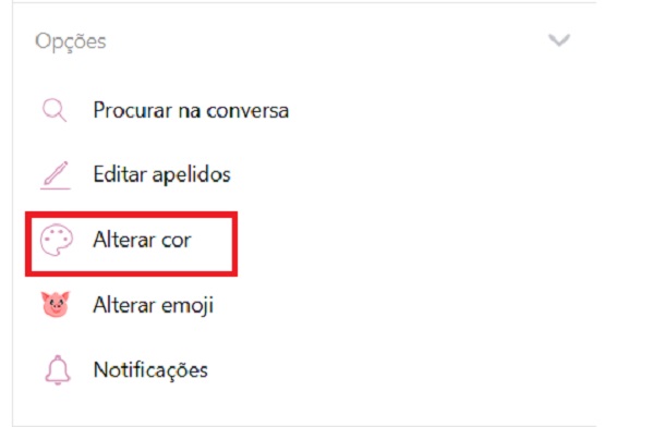 cor do facebook