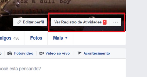 registro de atividades