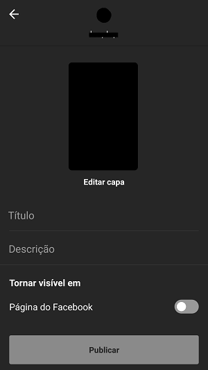 publicar video no igtv
