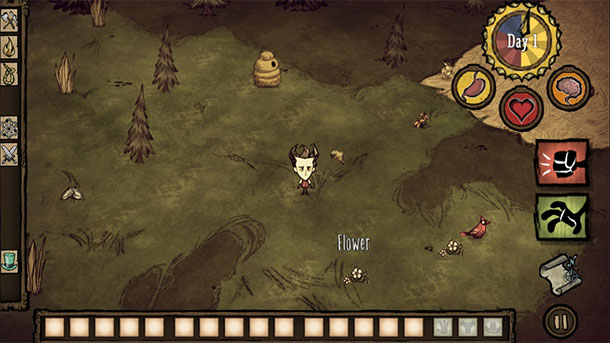 sobreviva a uma realidade alternativa hostil em dont starve