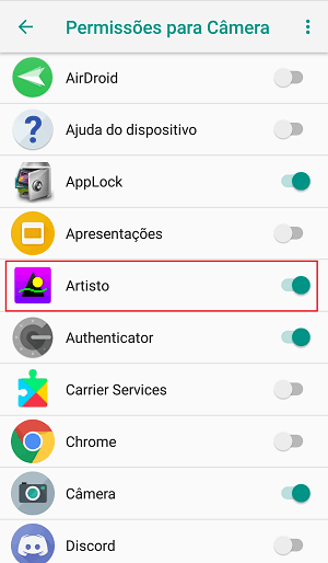 apps tem acesso às suas fotos fotos