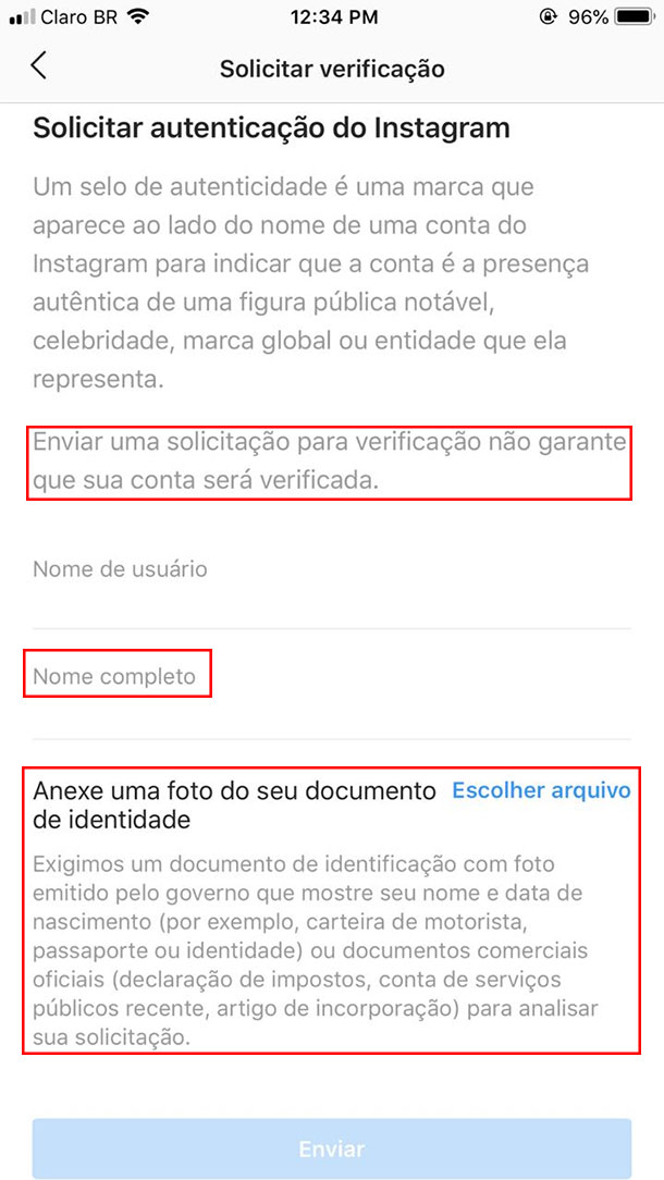 Como conseguir o selo azul do Instagram - 76