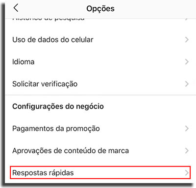 Instagram Direct Crie Respostas Rapidas 2