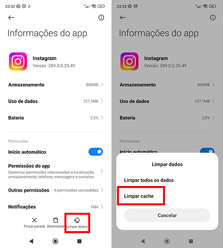 limpe o cache 
