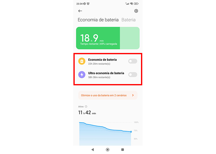 Desative a economia de bateria Stories não carregam