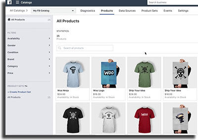 Instagram Shopping Catálogo Facebook