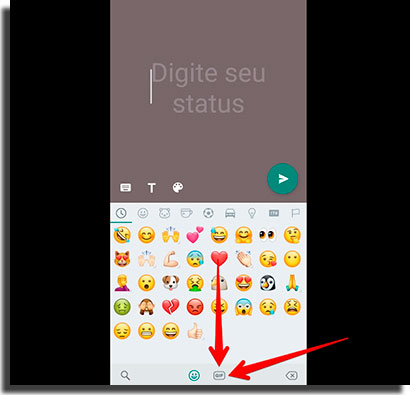colocar áudio no status do whatsapp gif