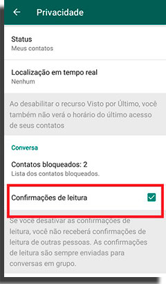 colocar áudio no status do whatsapp privacidade