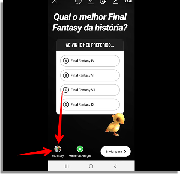 faca testes no insta