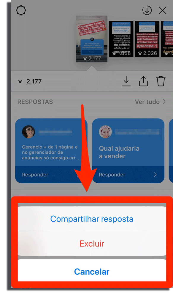 compartilhar respostas