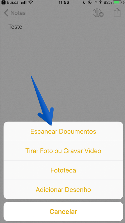 escanear documentos iphone