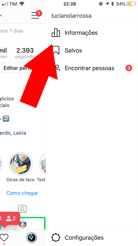 informacoes do instagram