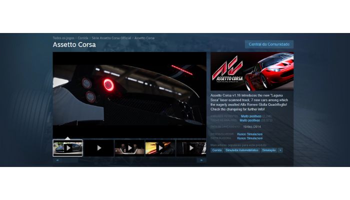 jogos de simulação para pc assetto corsa