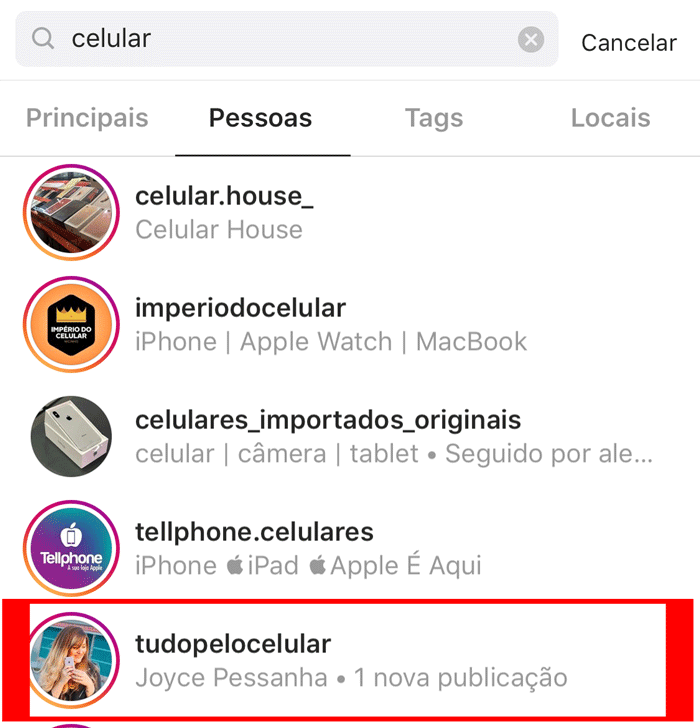 nome tematico instagram