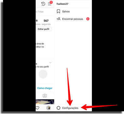 novidades do instagram nao aparecem config