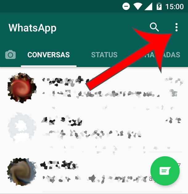 Como tirar o online do WhatsApp Passo 1