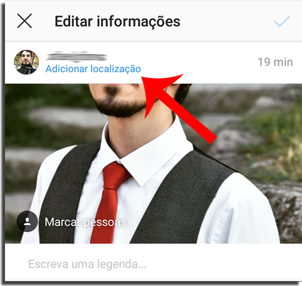 criar uma localização no Instagram passo 2 editar