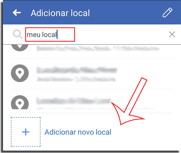 criar uma localização no Instagram passo 2 criar